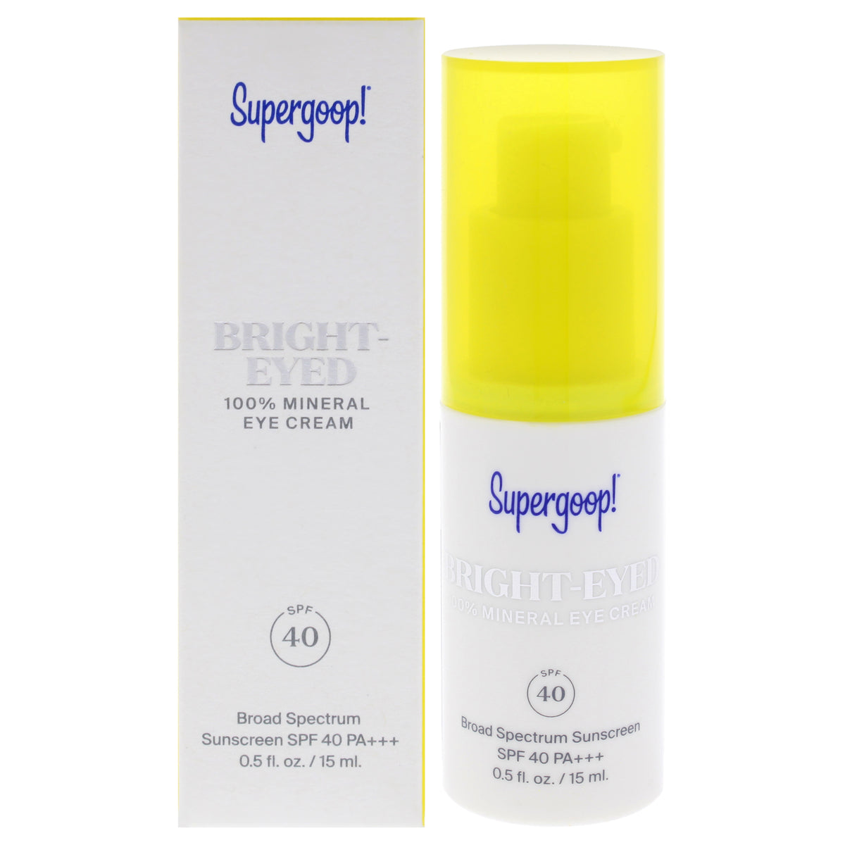 Bright-Eyed SPF 40 PA Plus by Supergoop for Unisex - 0.5 oz Cream