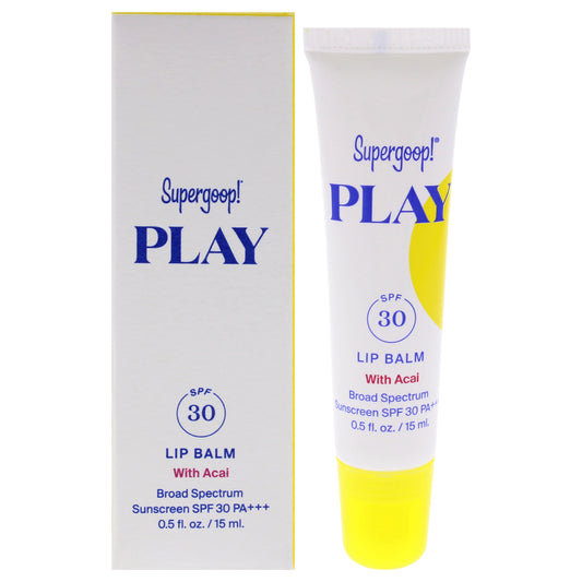 Play Lip Balm SPF 30 PA PLus - Acai by Supergoop for Women - 0.5 oz Lip Balm