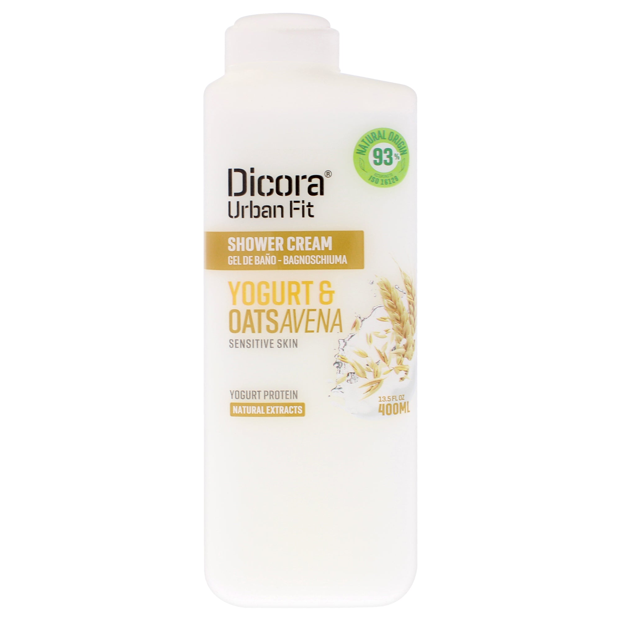 Shower Cream - Protein Yogurt and Oats Avena by Dicora Urban Fit for Unisex - 13.5 oz Shower Cream