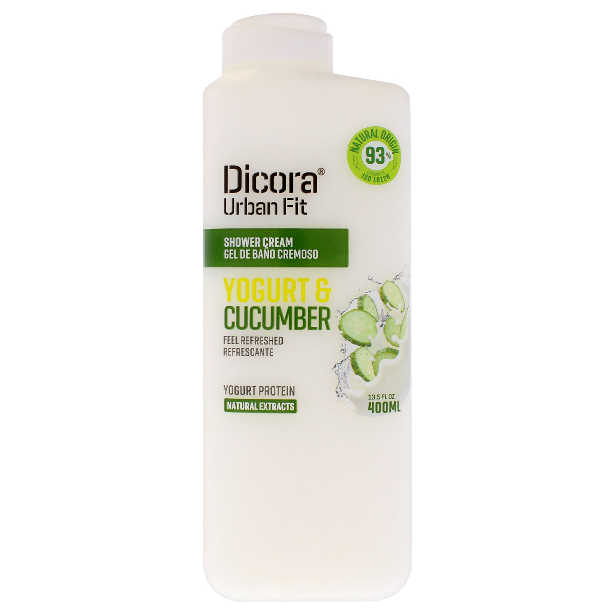 Shower Cream - Protein Yogurt and Cucumber by Dicora Urban Fit for Unisex - 13.5 oz Shower Cream