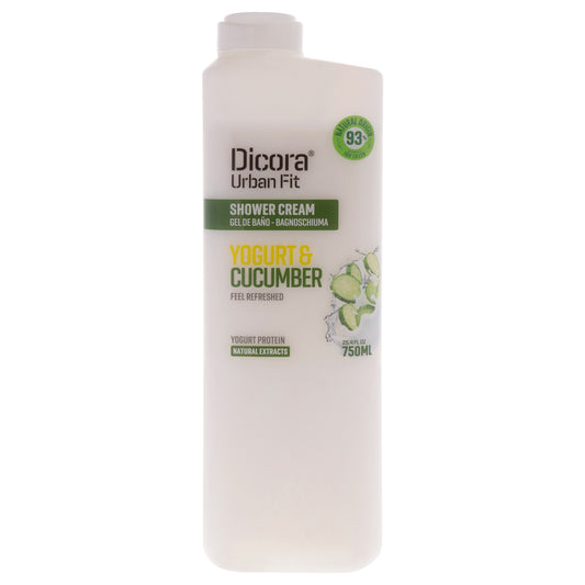 Shower Cream - Protein Yogurt and Cucumber by Dicora Urban Fit for Unisex - 25.4 oz Shower Cream