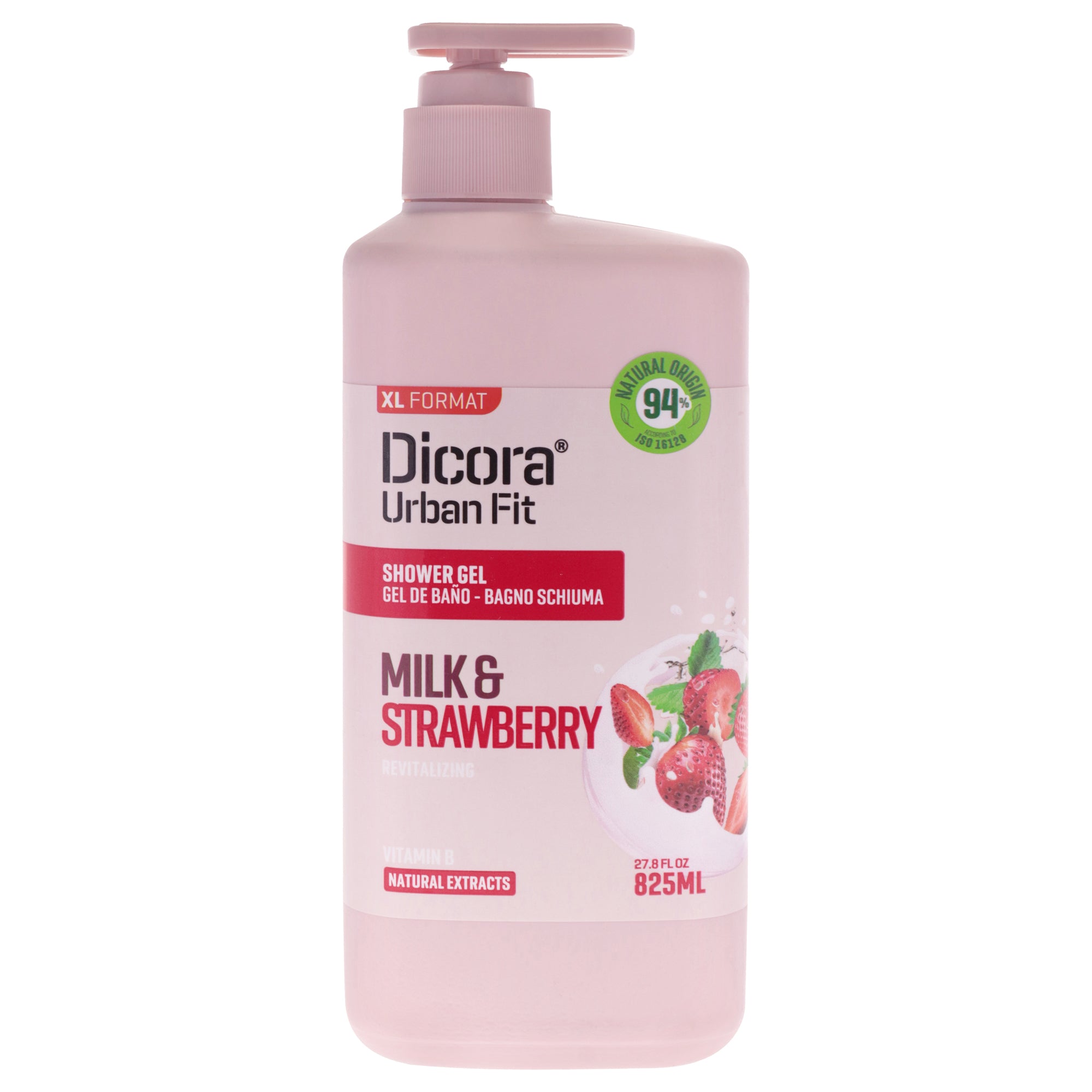 Shower Gel - Milk and Strawberry by Dicora Urban Fit for Unisex - 27.8 oz Shower Gel
