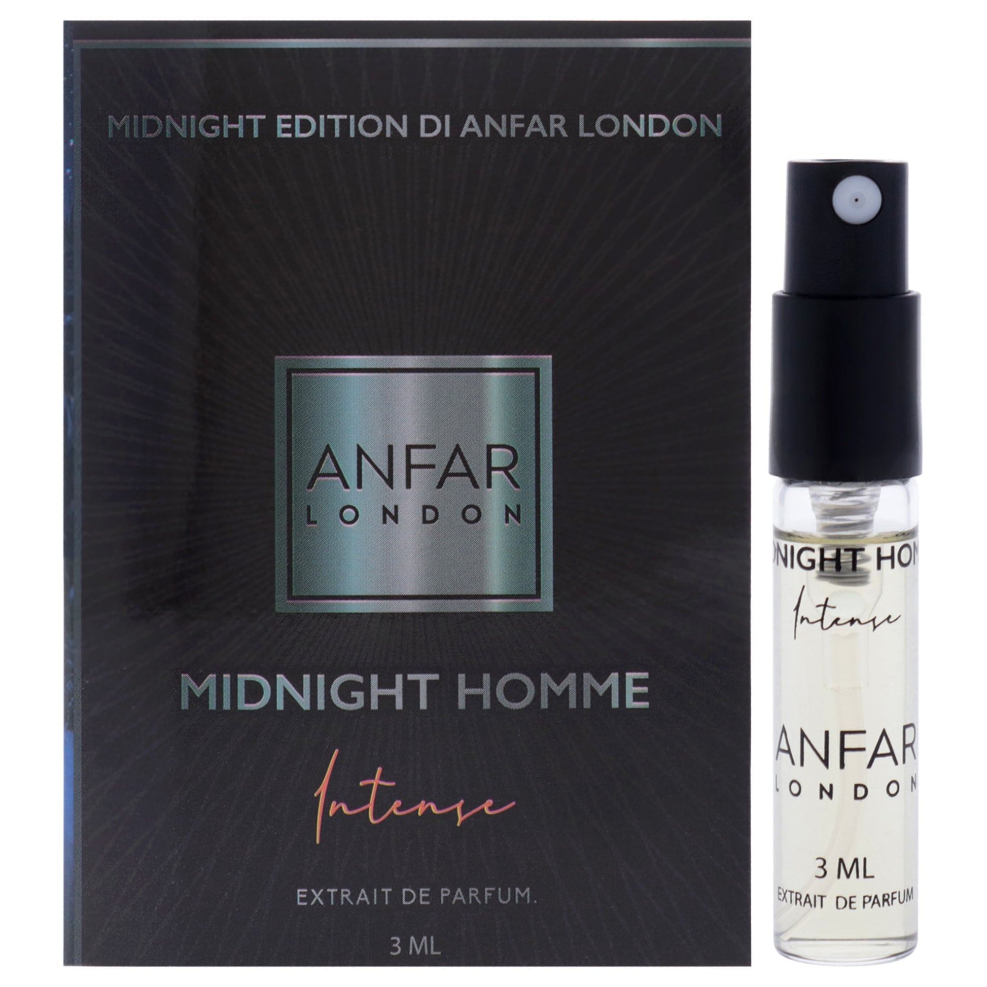 Midnigth Edition - Midnigth Homme Intense by Anfar for Men - 3 ml Extrait De Parfum Spray Vial