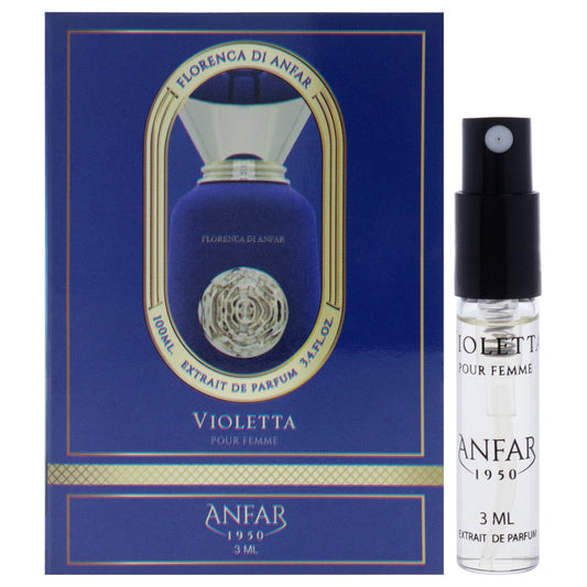 Florenca Collection - Violetta by Anfar for Women - 3 ml Extrait De Parfum Spray Vial