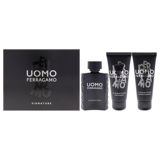 Uomo Signature 3 Pc Gift Set 3.4oz EDP Spray