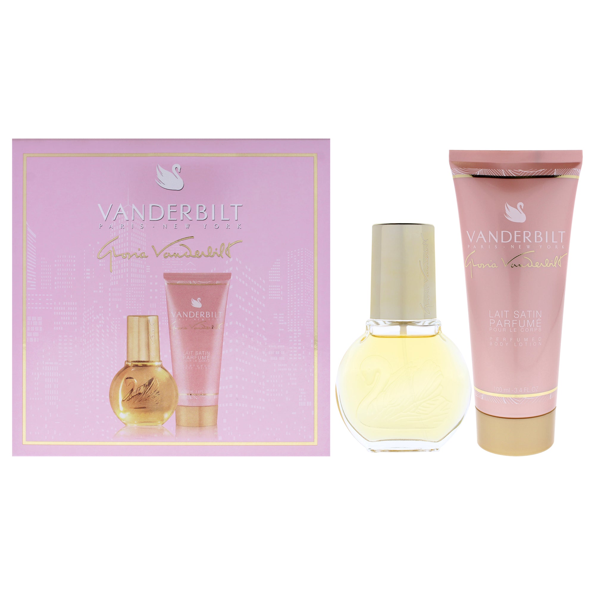 Gloria Vanderbilt by Gloria Vanderbilt for Women - 2 Pc Gift Set 1oz EDT Spray, 3.4oz Body Lotion