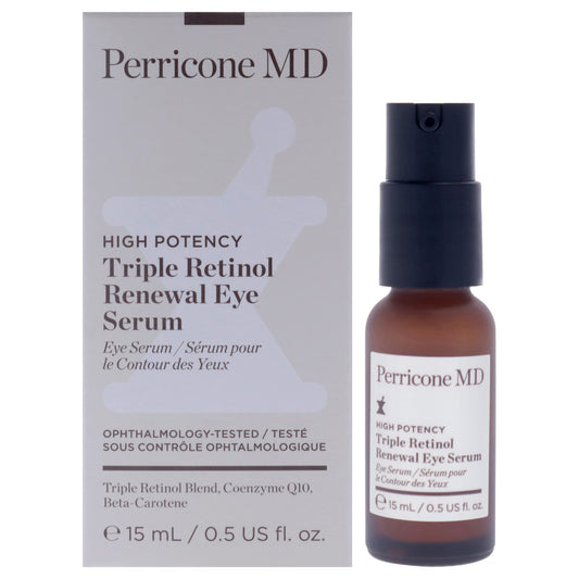 High Potency Triple Retinol Renewal Eye Serum by Perricone MD for Unisex - 0.5 oz Serum