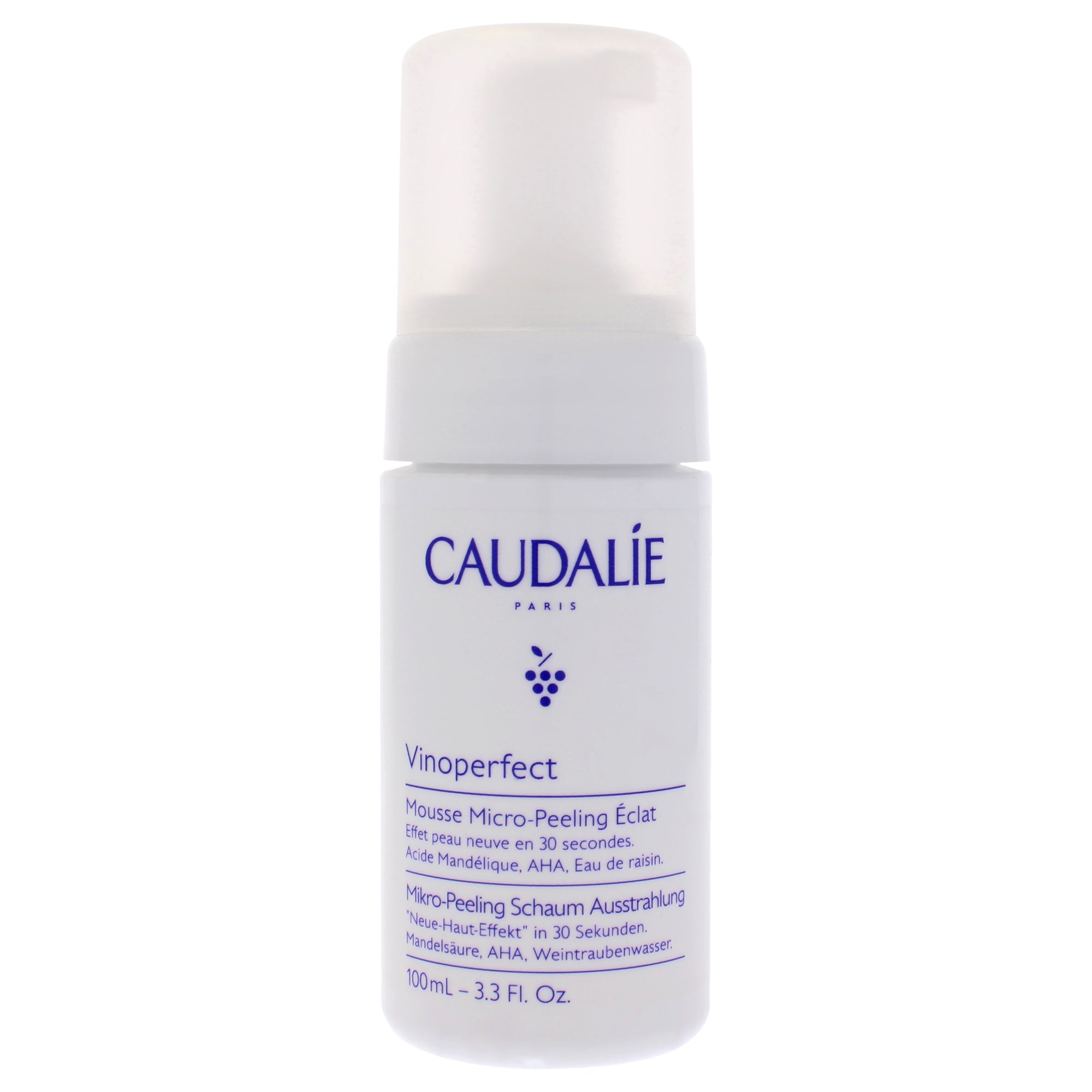 Vinoperfect Brightening Micropeel Foam by Caudalie for Women - 3.3 oz Foam