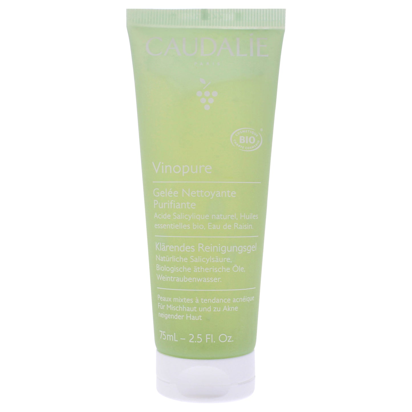 Vinopure Purifying Gel Cleanser by Caudalie for Women - 2.5 oz Cleanser