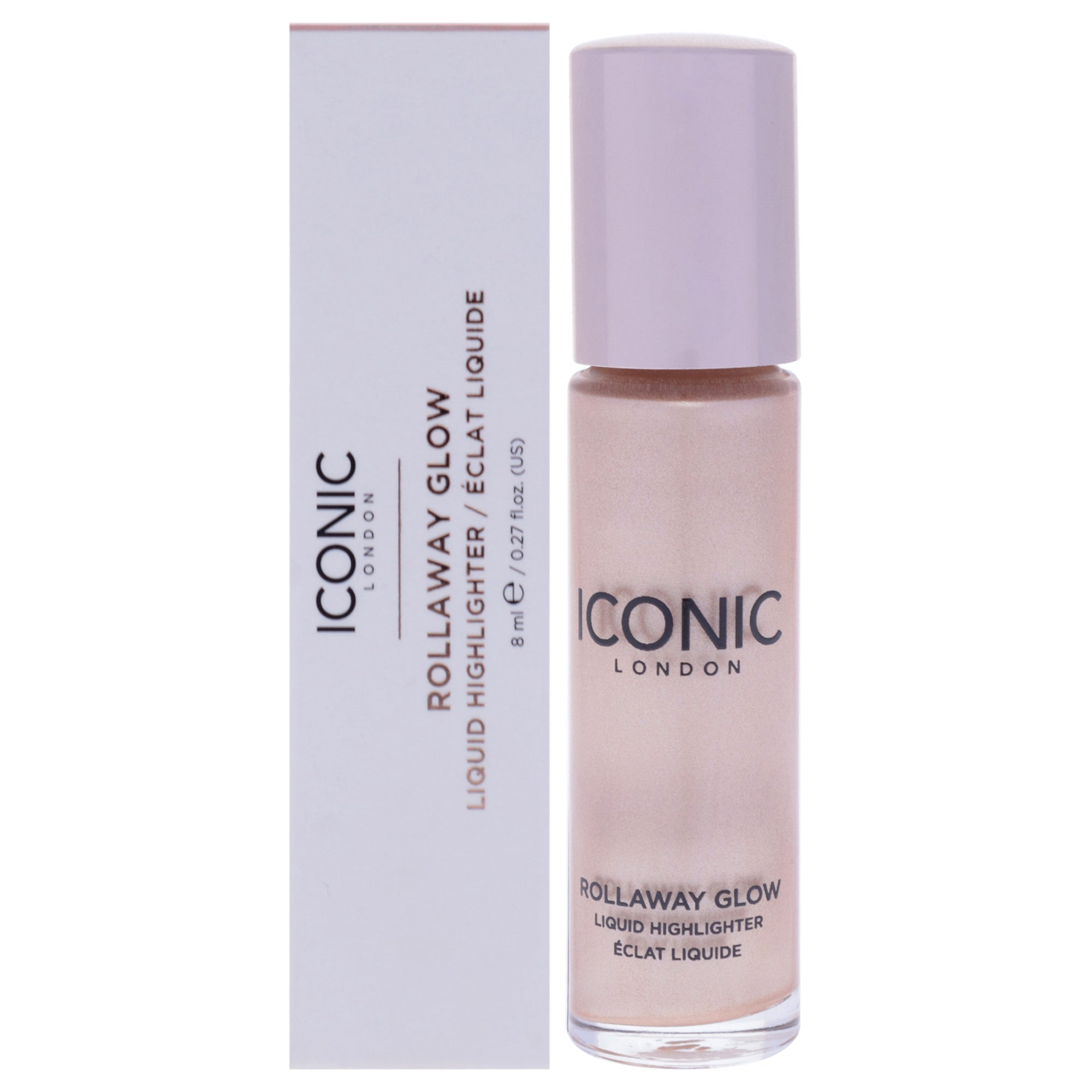 Rollaway Glow Liquid Highlighter - Champagne Chic by Iconic London for Women - 0.27 oz Highlighter