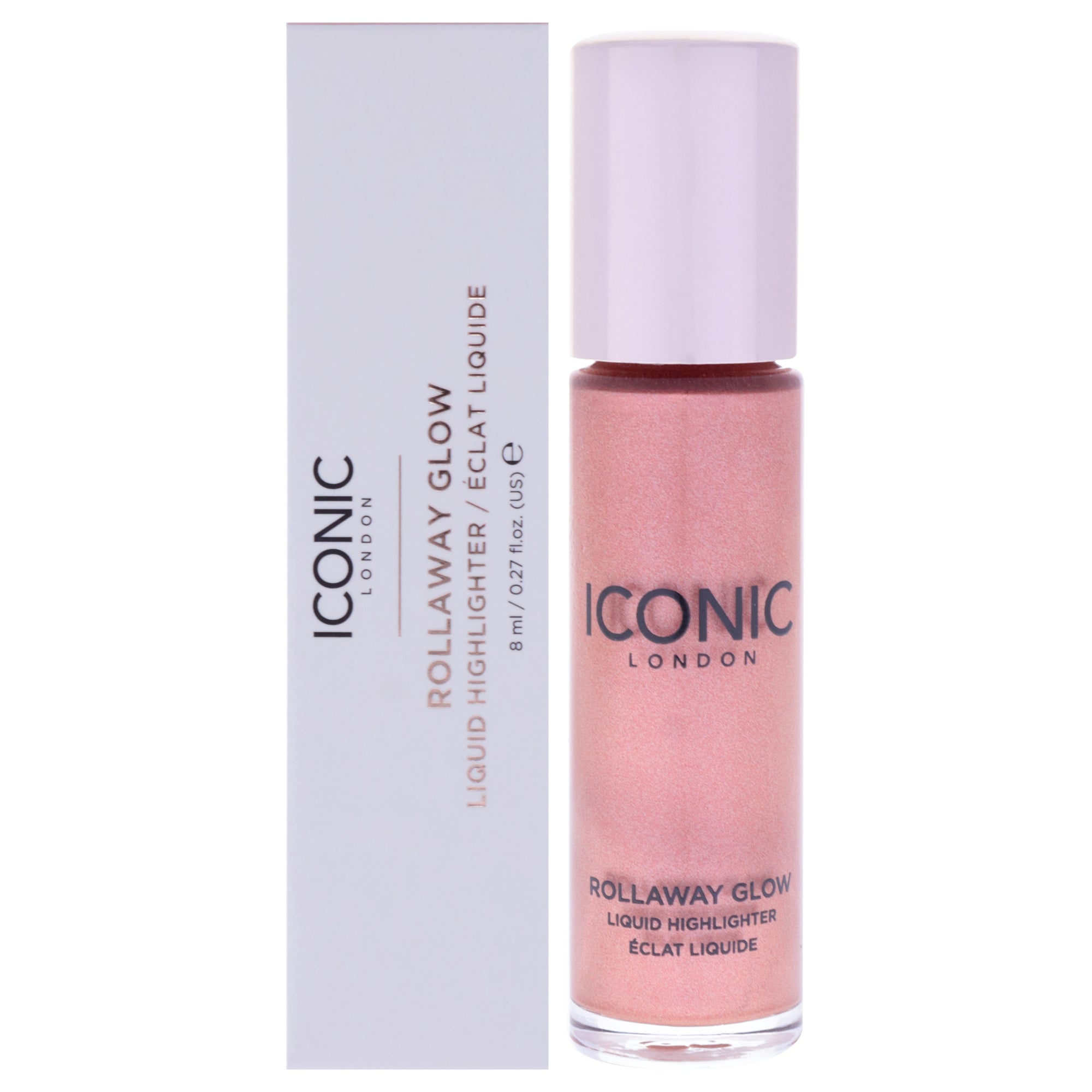 Rollaway Glow Liquid Highlighter - Rose Potion by Iconic London for Women - 0.27 oz Highlighter