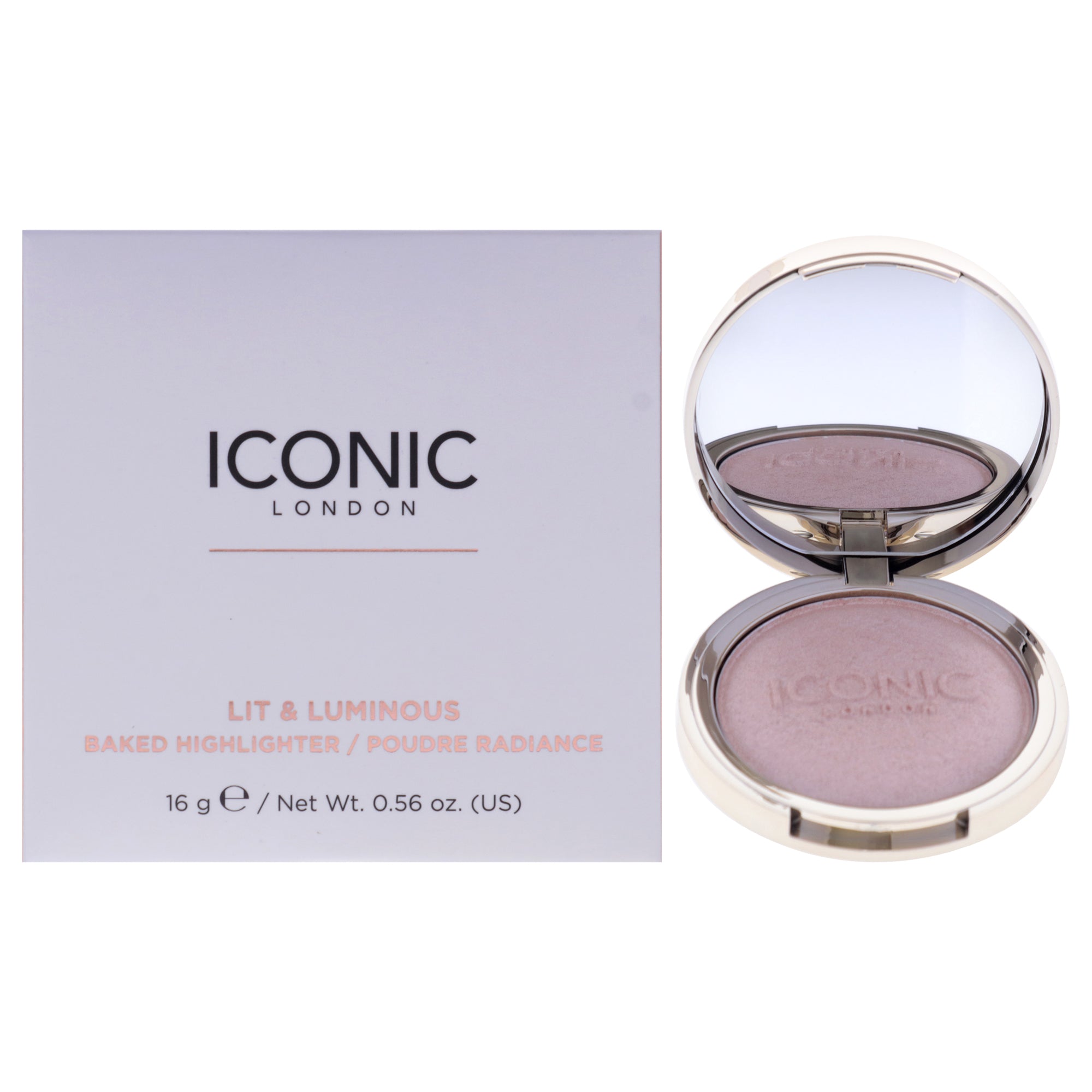 Lit and Luminous Baked Highlighter by Iconic London for Women - 0.56 oz Highlighter