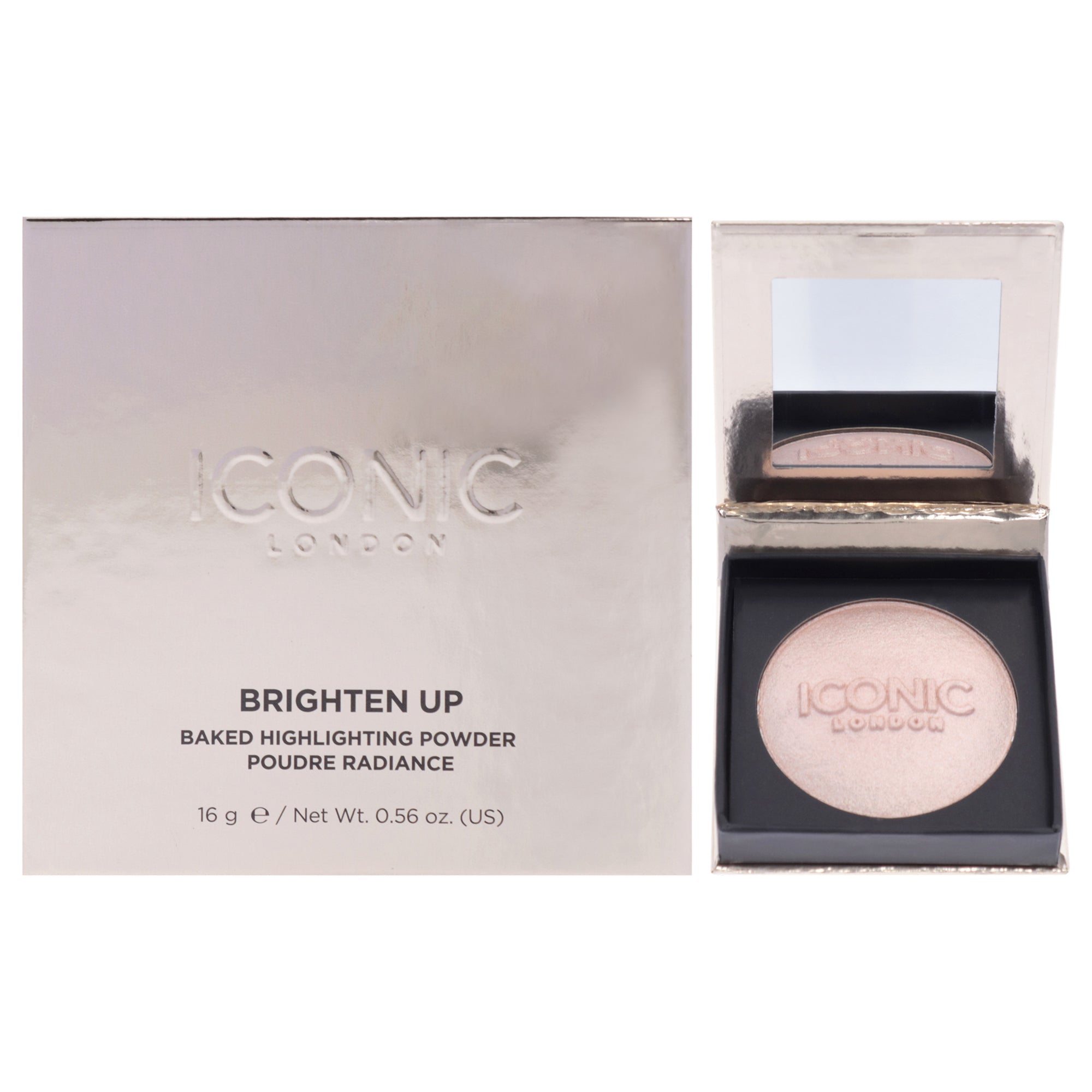 Brighten Up Baked Highlighting Powder by Iconic London for Women - 0.56 oz Highlighter