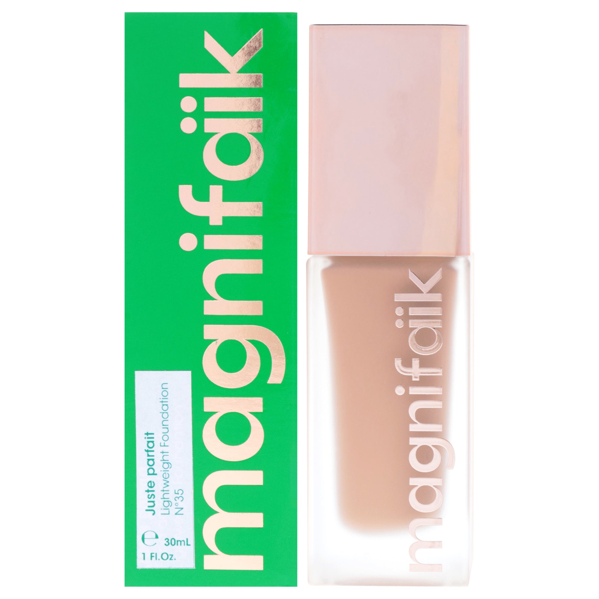 Lightweight Foundation - 35 Mediun Dark Skin by Magnifaik for Women - 1 oz Foundation