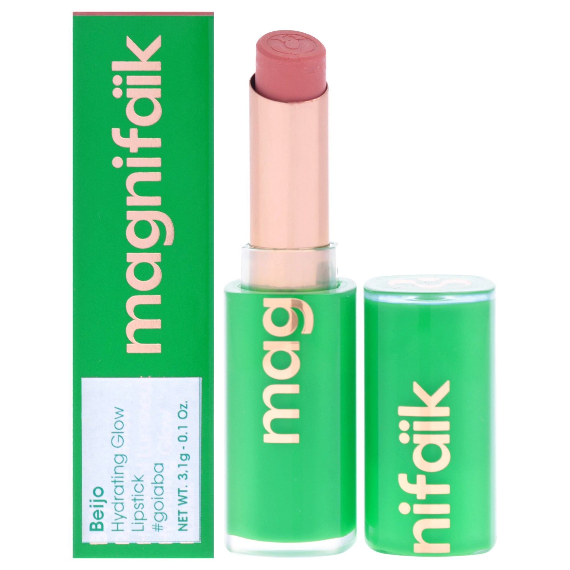 Hydrating Glow Lipstick - Goiaba by Magnifaik for Women - 0.1 oz Lipstick