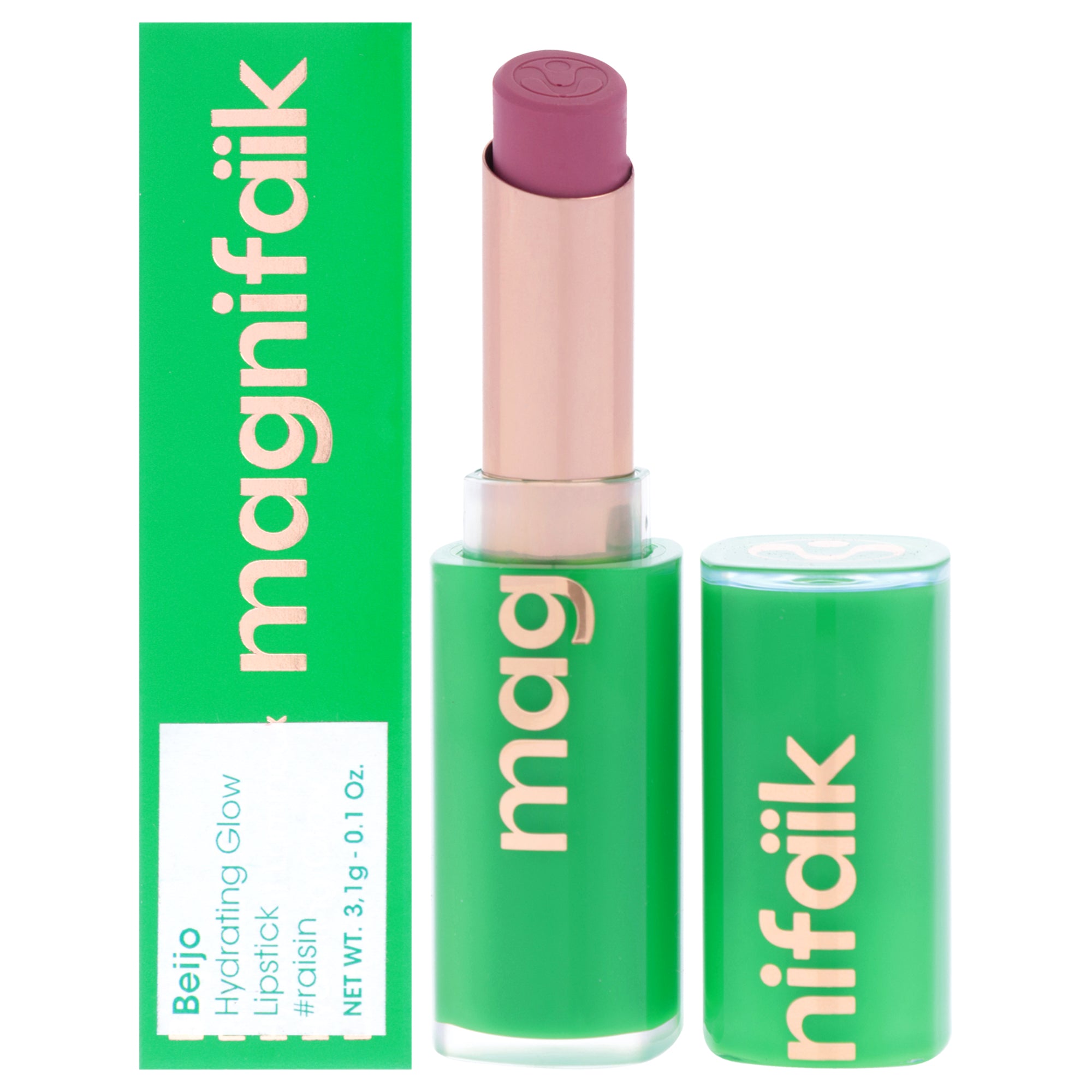 Hydrating Glow Lipstick - Raisin by Magnifaik for Women - 0.1 oz Lipstick