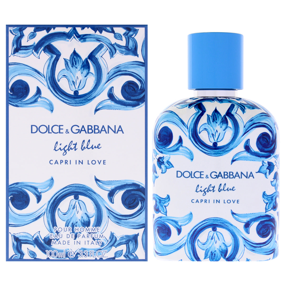 Light Blue Capri In Love by Dolce and Gabbana for Men - 3.3 oz EDP Spray
