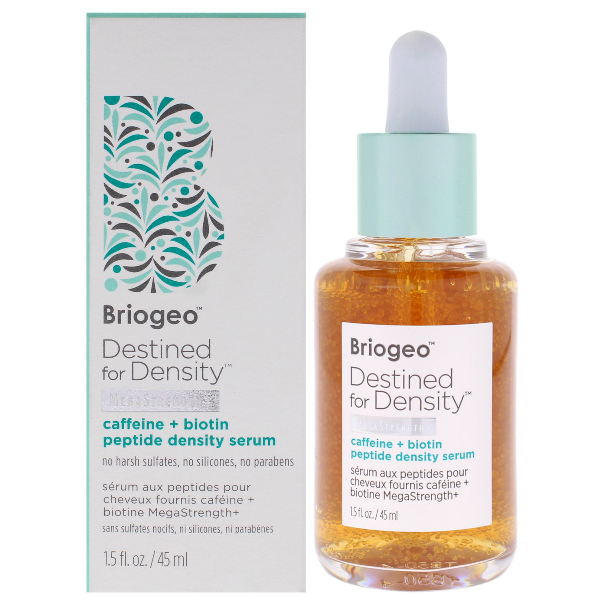 Destined For Density MegaStrength Plus Caffeine Plus Biotin Peptide Density Serum by Briogeo for Unisex - 1.5 oz Serum