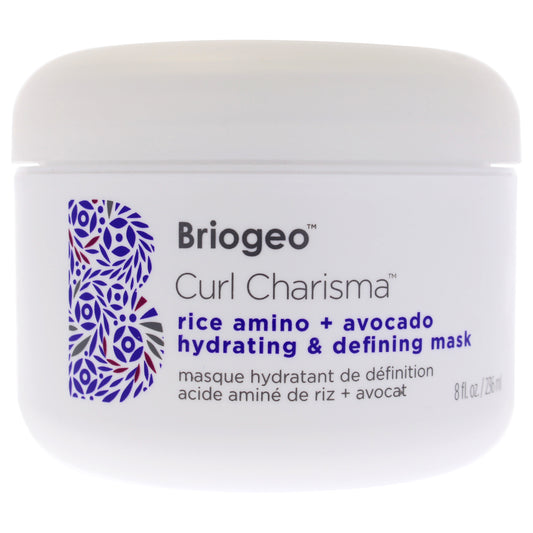 Curl Charisma Rice Amino Plus Avocado Hydrating and Defining Mask by Briogeo for Unisex - 8 oz Masque