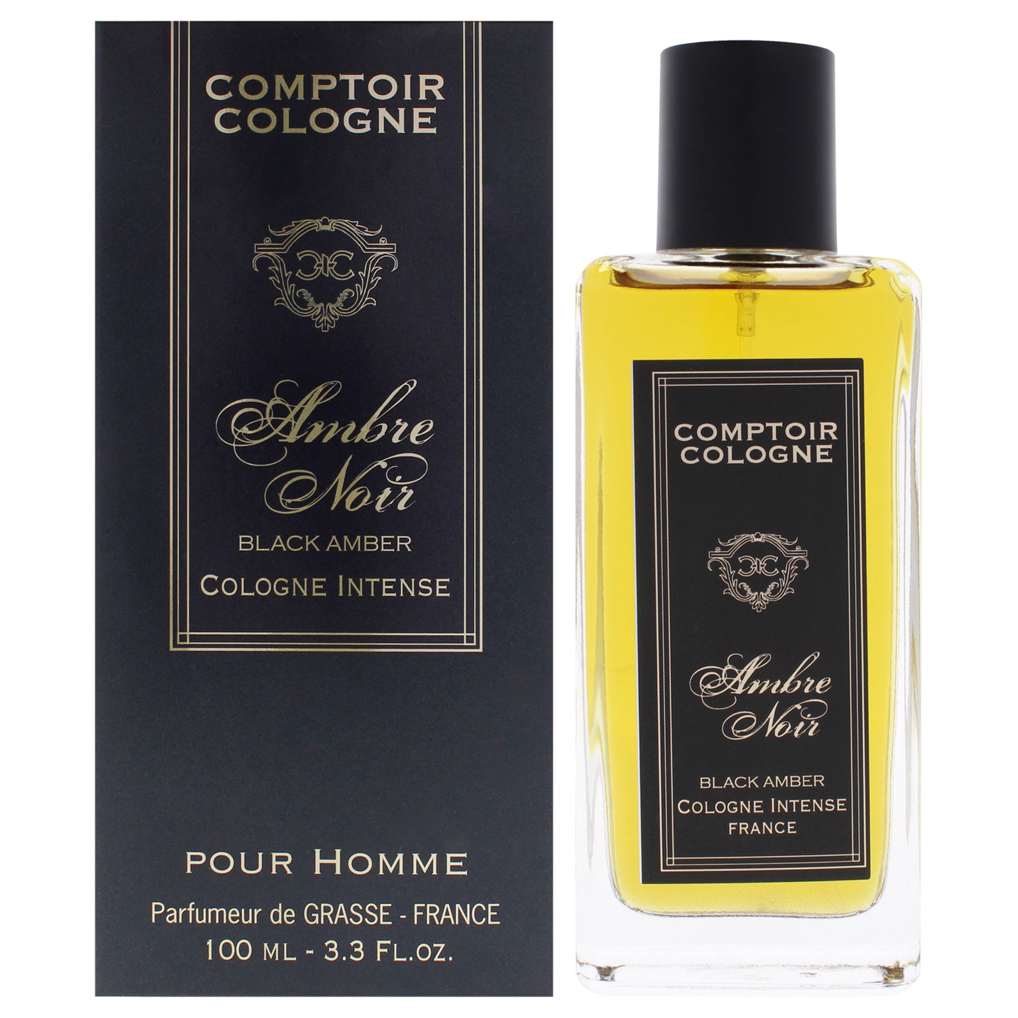 Black Amber Intense by Comptoir Cologne for Men - 3.3 oz EDC Spray