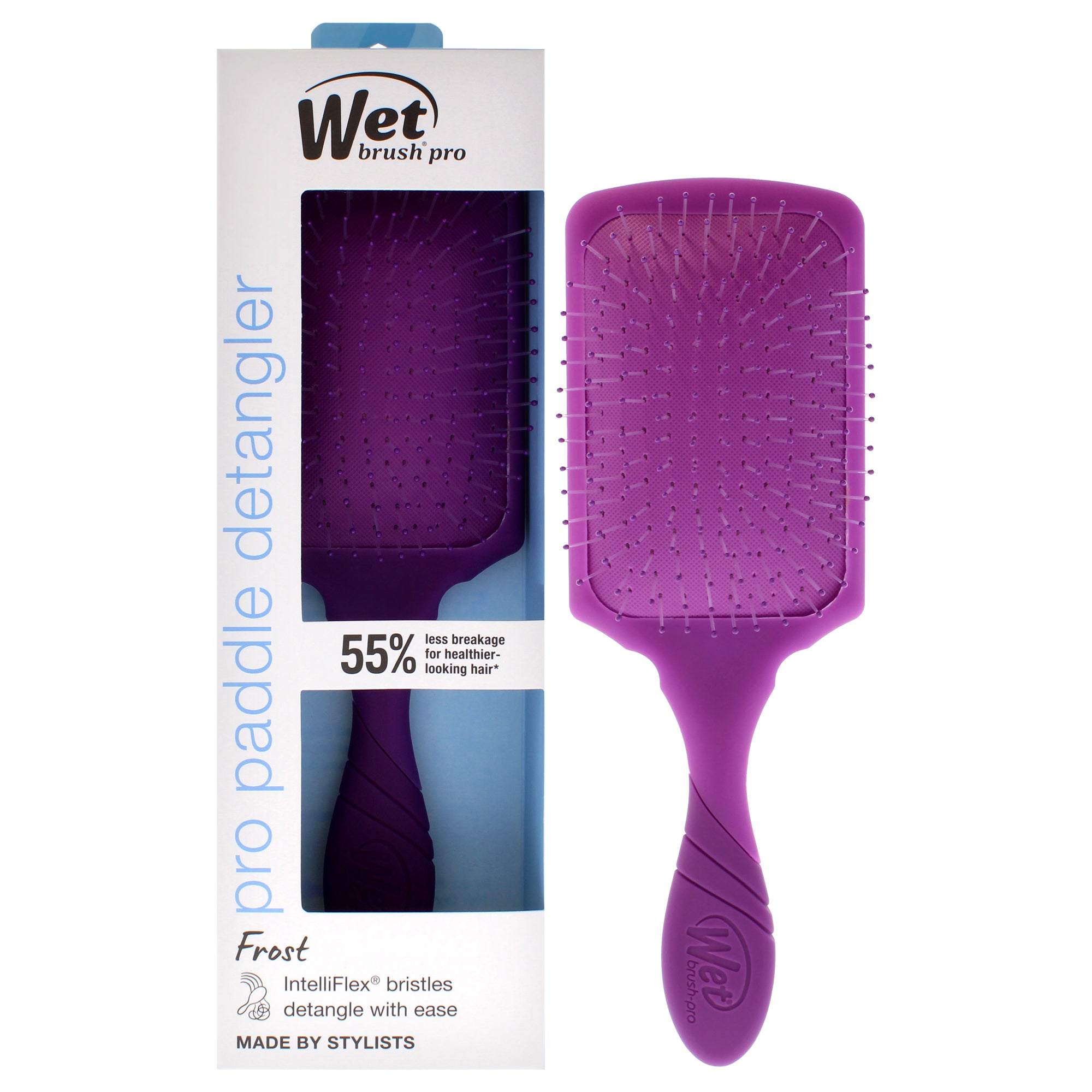 Pro Paddle Detangler Brush - Frost Purple by Wet Brush for Unisex - 1 Pc Hair Brush