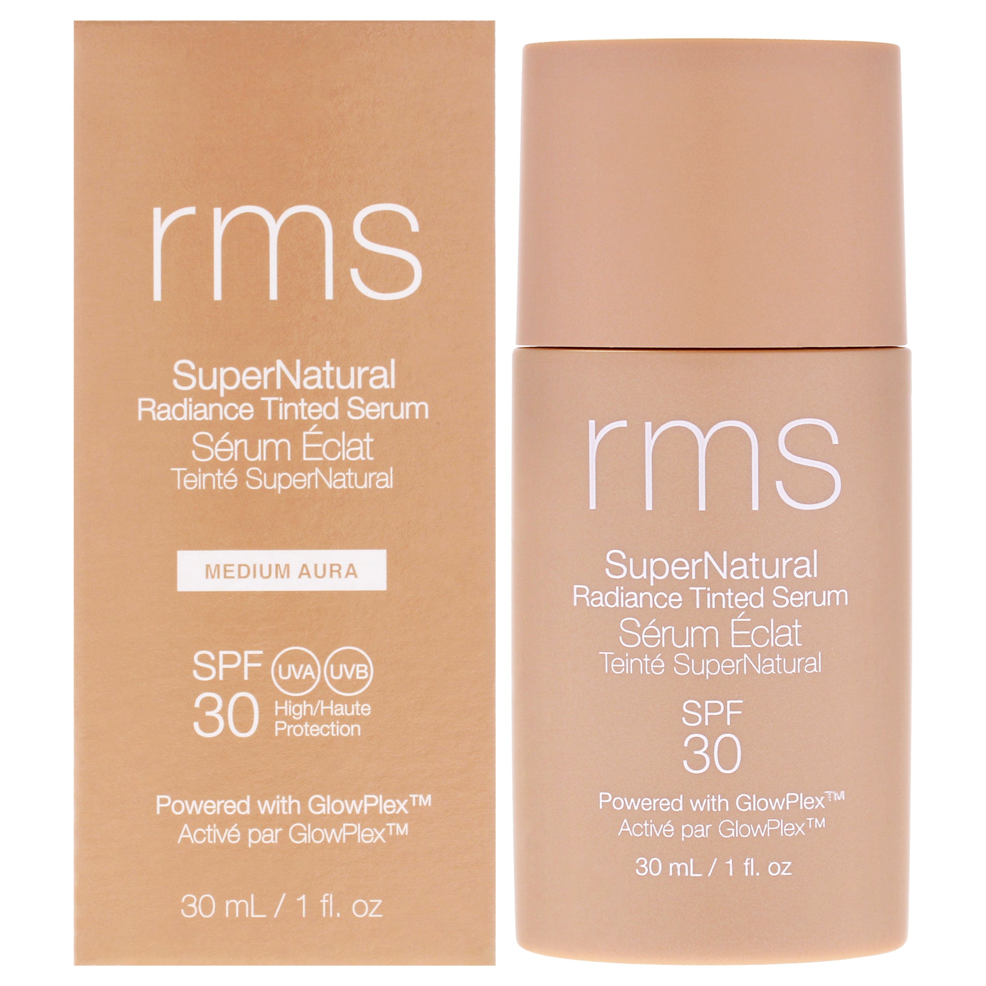 SuperNatural Radiance Tinted Serum SPF 30 - Medium Aura by RMS Beauty for Women - 1 oz Makeup