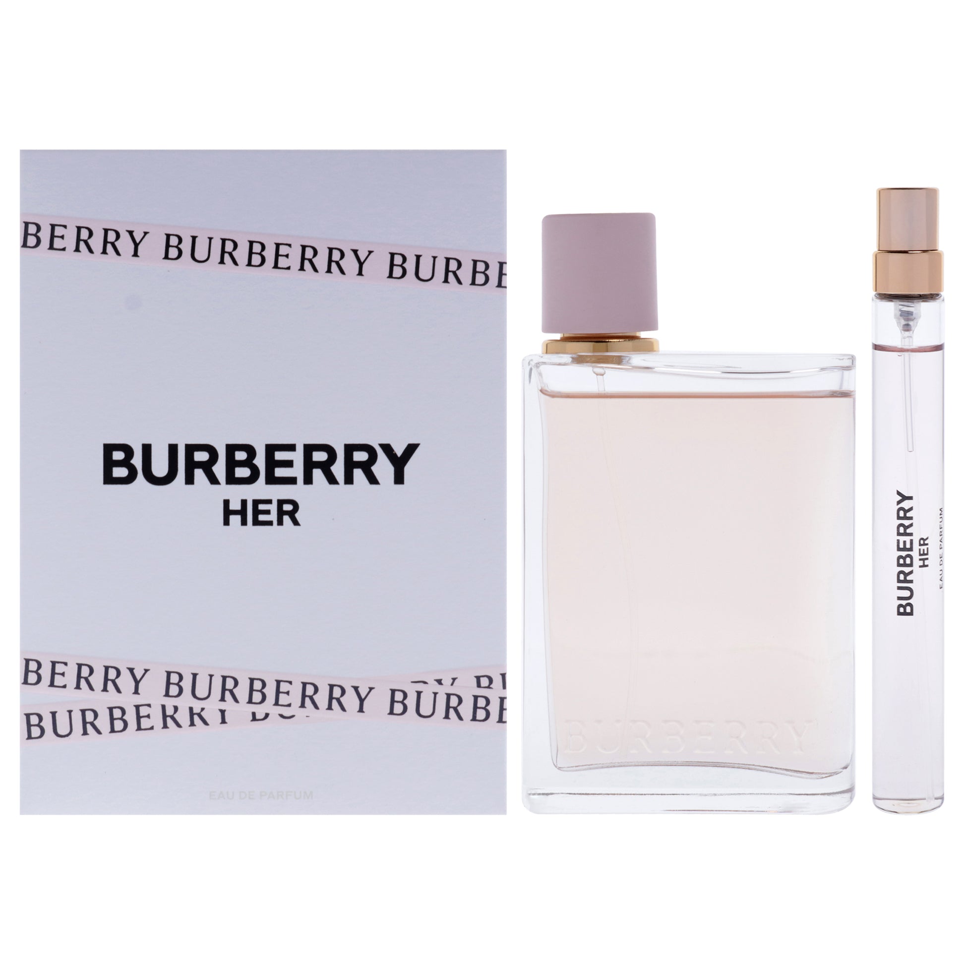 Burberry Her by Burberry for Women - 2 Pc Gift Set 3.3oz EDP Spray, 0.33oz EDP Spray (Mini)