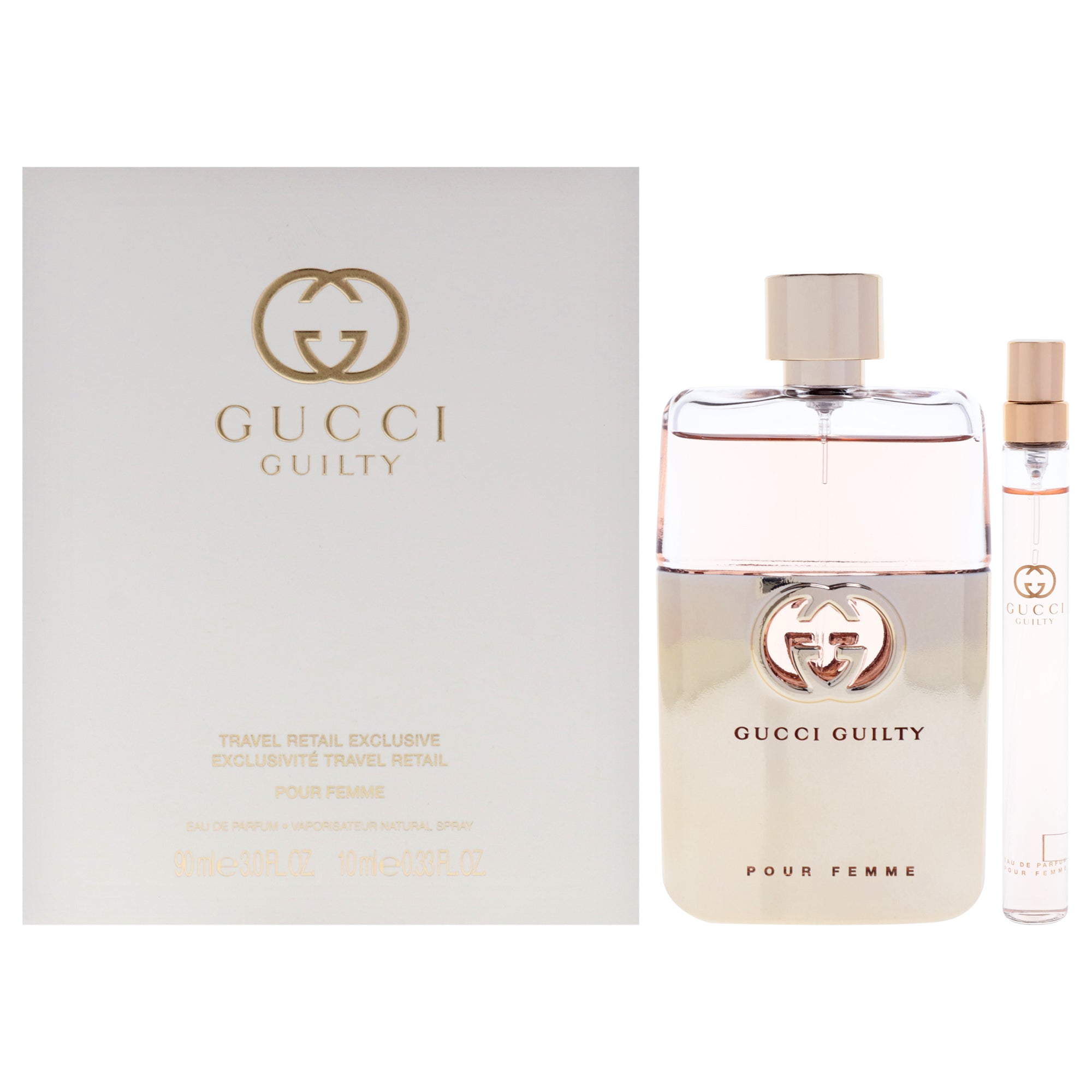 Gucci Guilty by Gucci for Women - 2 Pc Gift Set 3oz EDP Spray, 0.33oz EDP Spray (Mini)