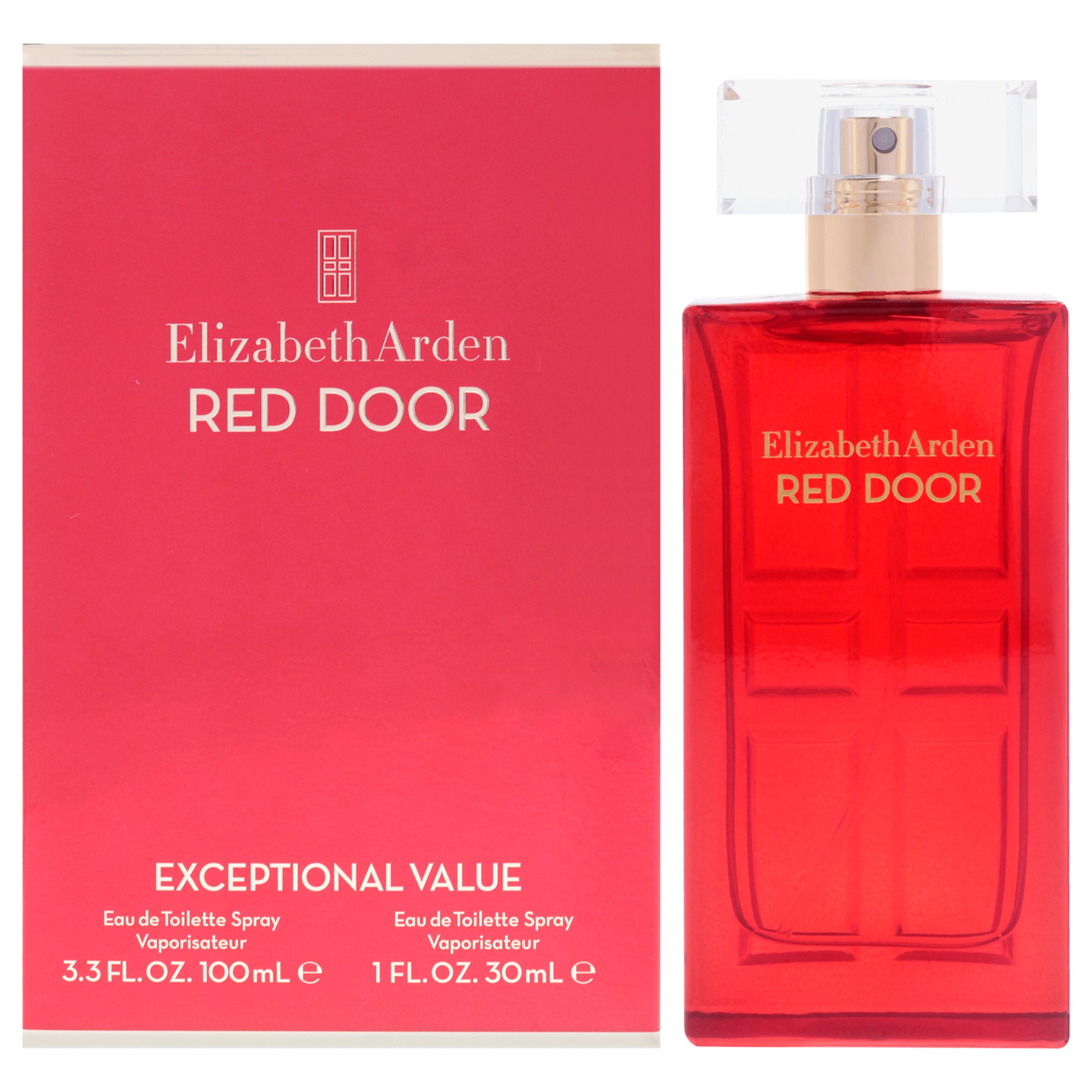 Red Door by Elizabeth Arden for Women - 2 Pc Gift Set 3.3oz EDT Spray, 1oz EDT Spray