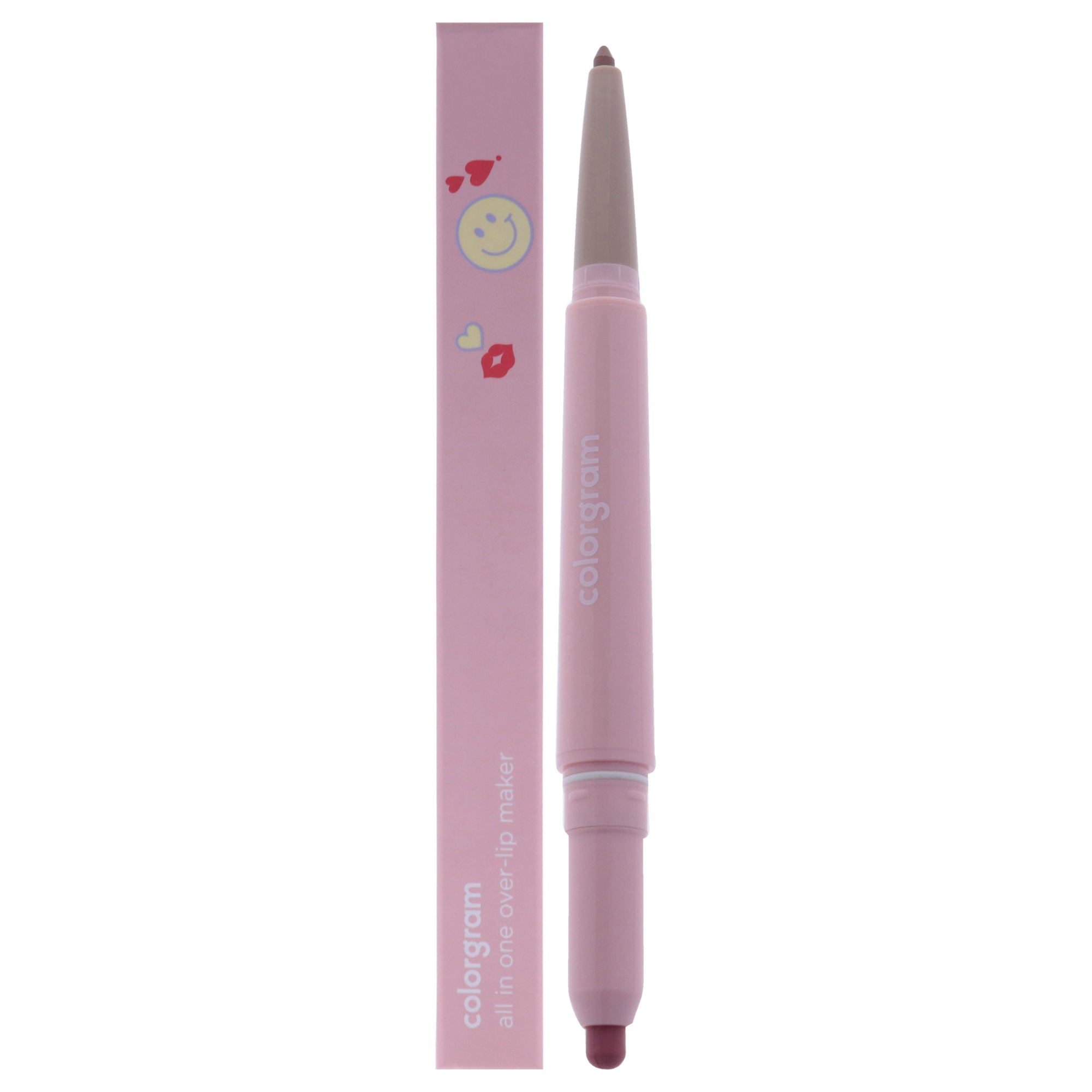 All In One Over-lip Maker - 02 Cool Pink by Colorgram for Women - 0.024 oz Lip Pencil