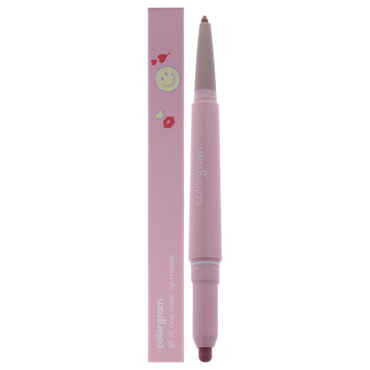 All In One Over-lip Maker - 02 Cool Pink by Colorgram for Women - 0.024 oz Lip Pencil