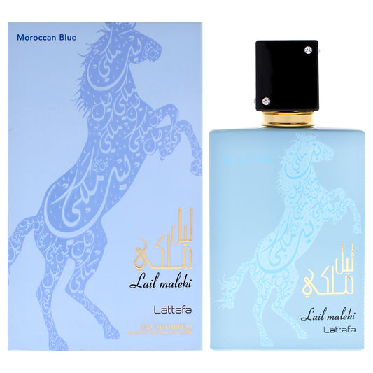 Lail Maleki - Moroccan Blue by Lattafa for Unisex - 3.4 oz EDP Spray