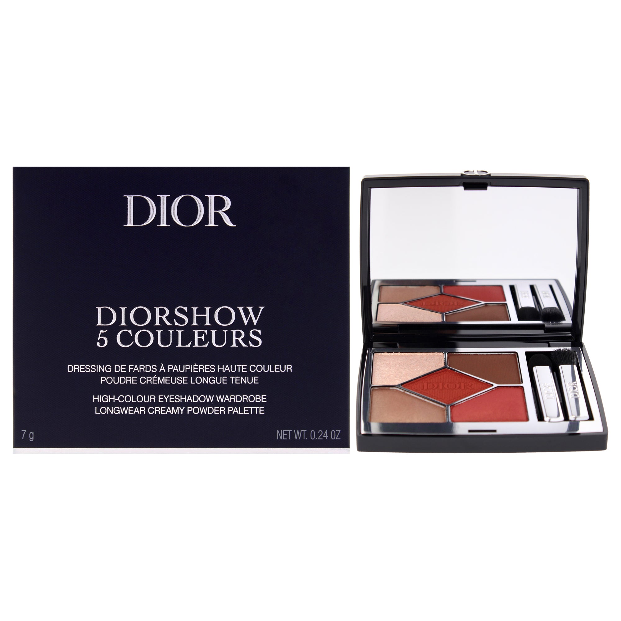 Diorshow 5 Couleurs Eyeshadow Palette - 673 Red Tartan by Christian Dior for Women - 0.24 oz Eye Shadow