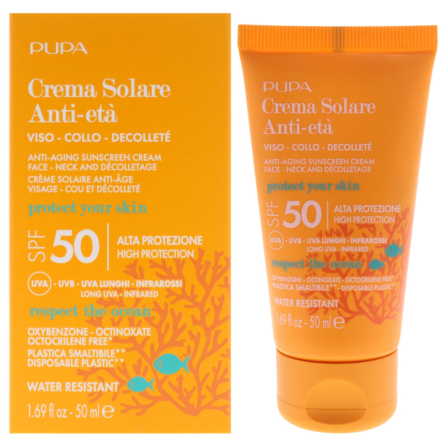 Anti-Aging Sunscreen Cream SPF 50 1.69 oz Cream