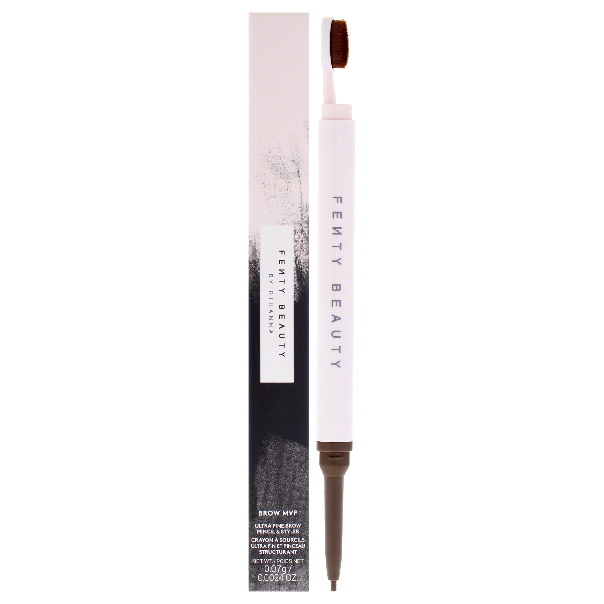 Brow MVP Ultra Fine Brow Pencil and Styler - Dark Brown by Fenty Beauty for Women - 0.002 oz Eyebrow Pencil