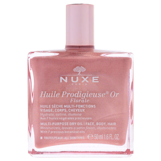 Huile Prodigieuse Or Multi-Purpose Dry Oil - Florale Shimmer by Nuxe for Unisex - 1.6 oz Oil