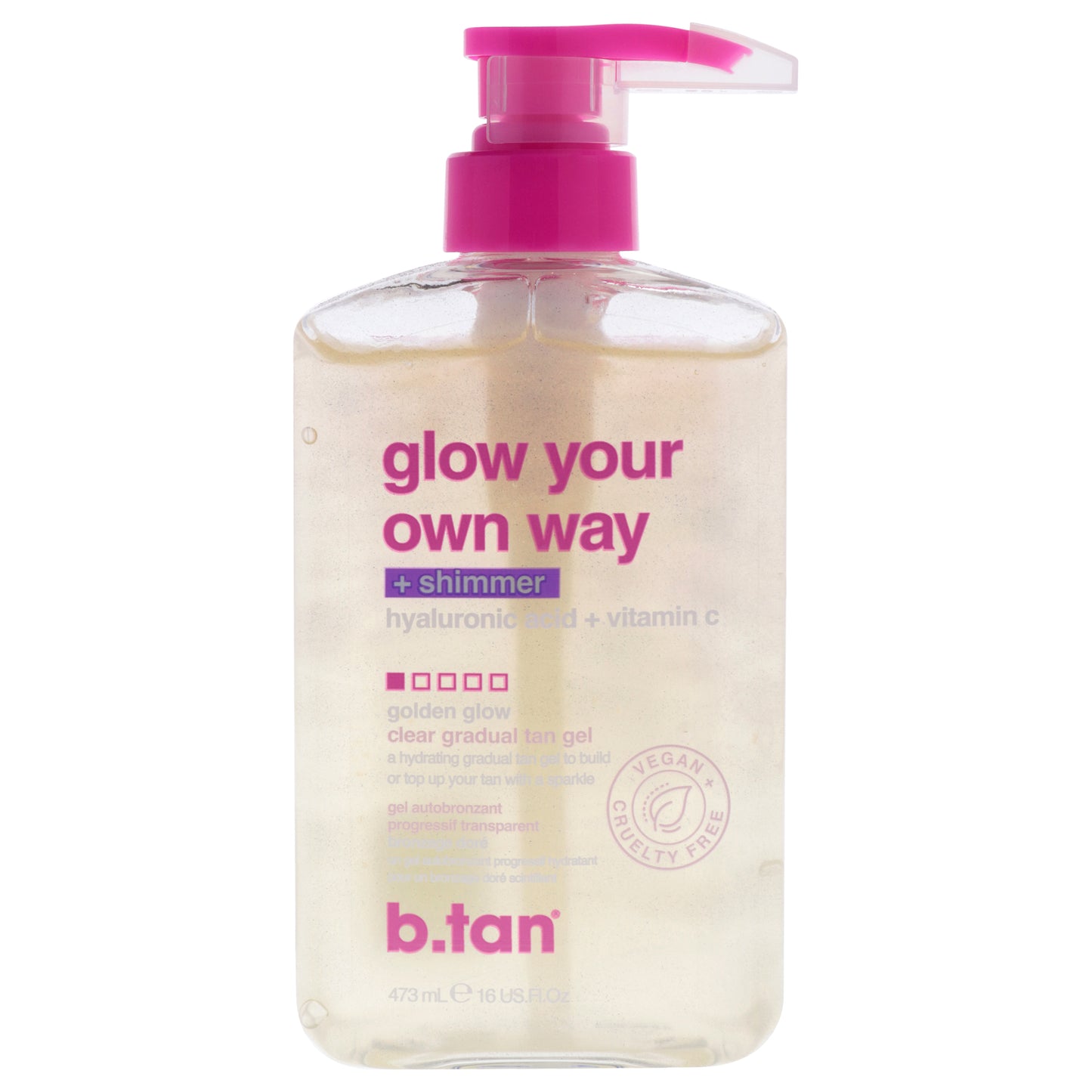 Glow Your Own Way - Shimmer by B.Tan for Women - 16 oz Gel