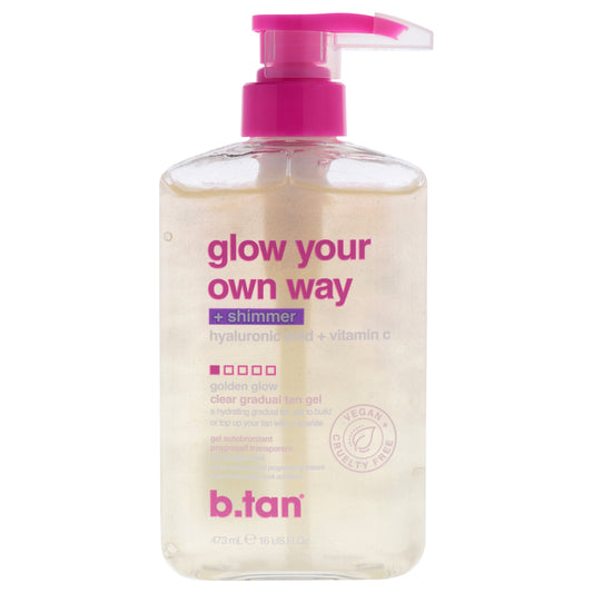 Glow Your Own Way - Shimmer by B.Tan for Women - 16 oz Gel