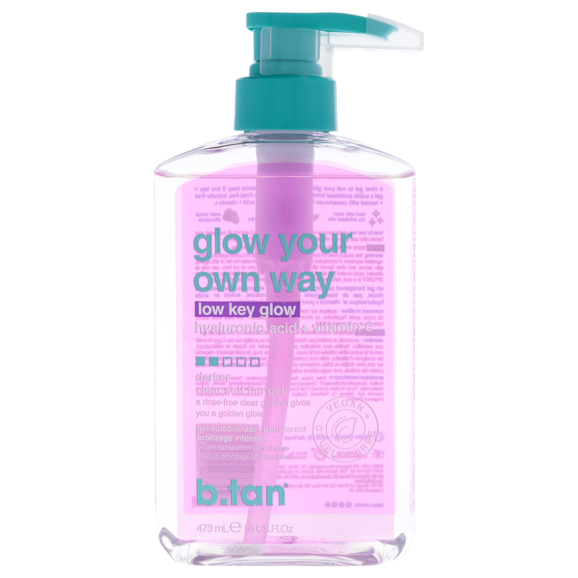 Glow Your Own Way - Low Key Glow by B.Tan for Women - 16 oz Gel
