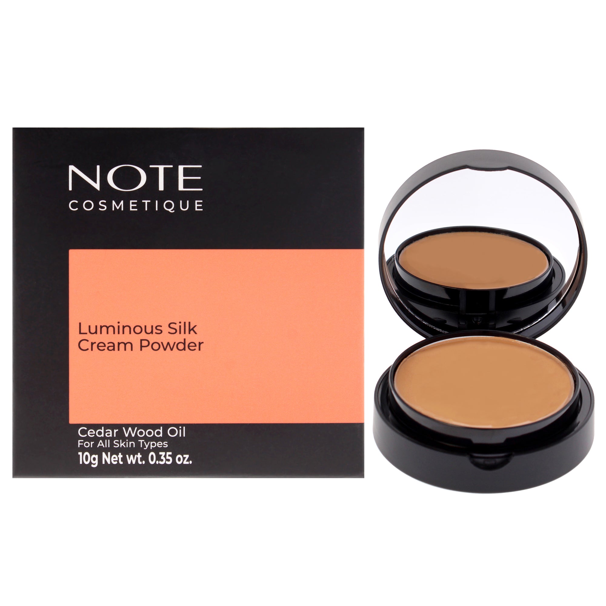 Luminous Silk Cream Powder - 04 Sand by Note Cosmetique for Women - 0.35 oz Powder