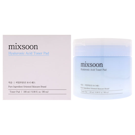 Hyaluronic Acid Toner Pad by Mixsoon for Unisex - 80 Pc Pads