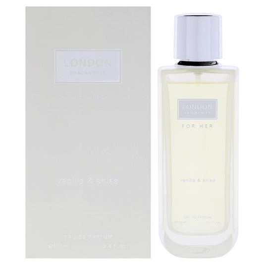 London Fragrances - Vanilla and Anise by Fine Perfumery for Women - 3.4 oz EDP Spray