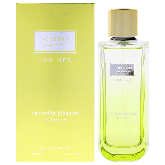 London Fragrances - Nectarine Blossom and Honey by Fine Perfumery for Women - 3.4 oz EDP Spray
