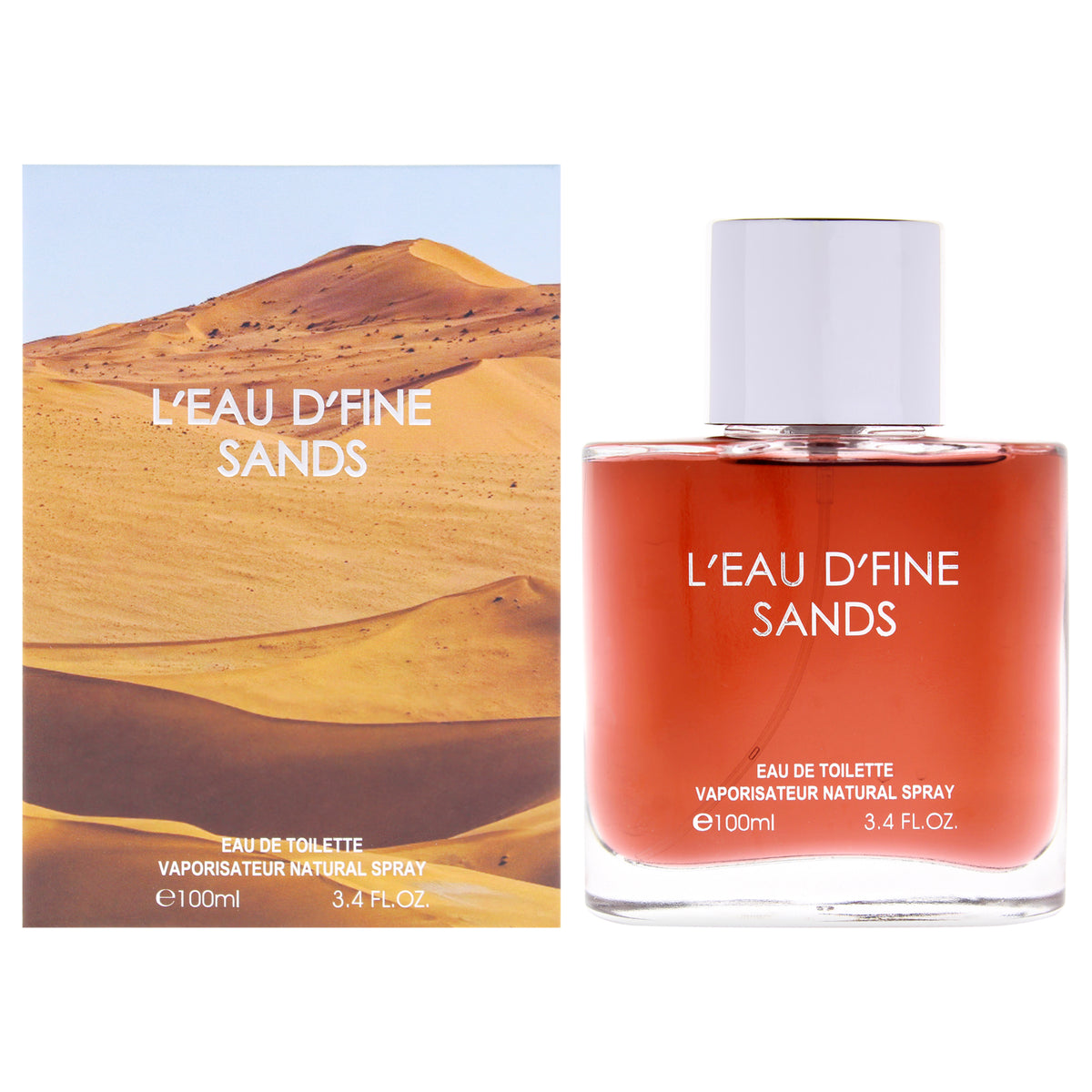 Leau Dfine - Sands by Fine Perfumery for Men - 3.4 oz EDT Spray