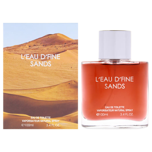 Leau Dfine - Sands by Fine Perfumery for Men - 3.4 oz EDT Spray