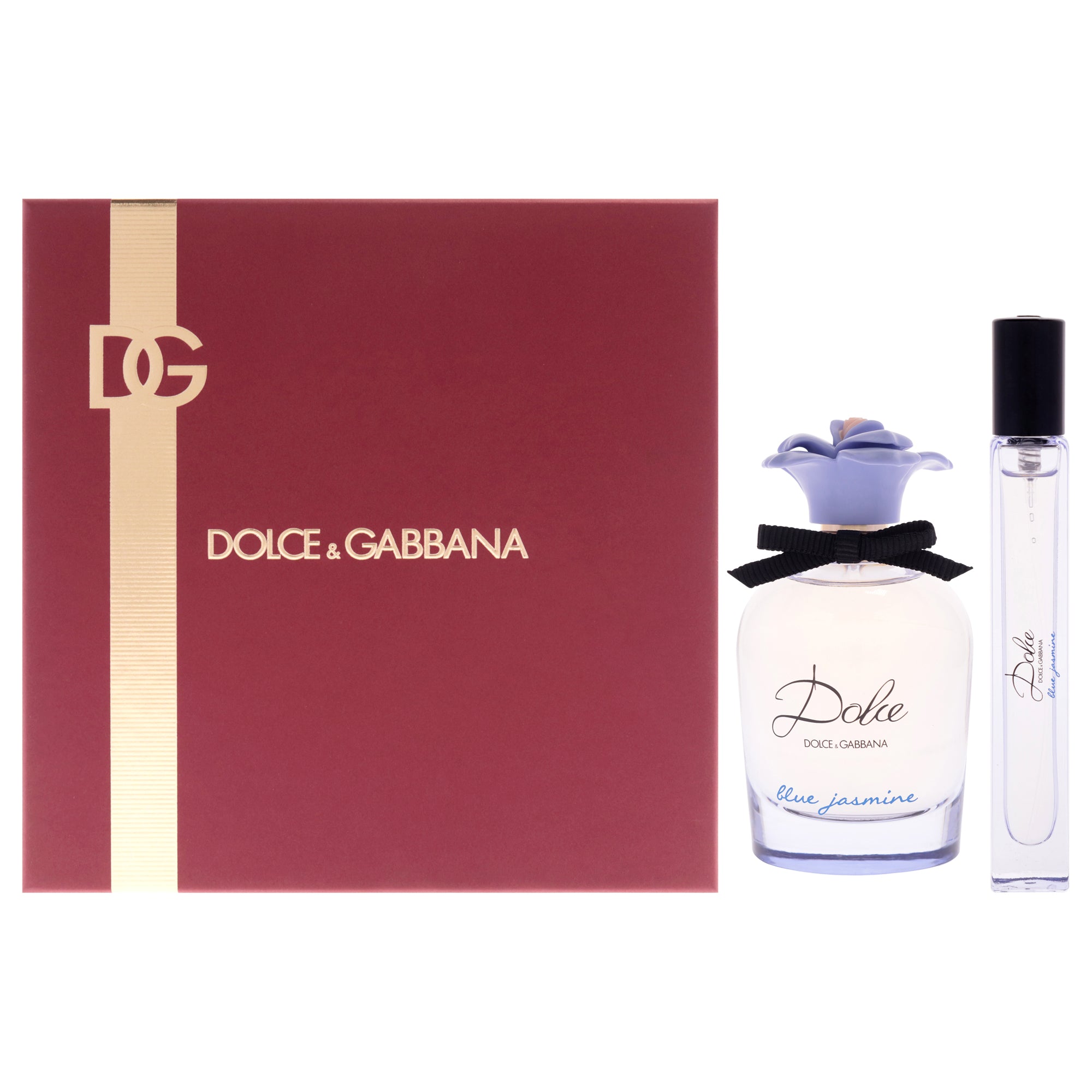 Dolce Blue Jasmine by Dolce and Gabbana for Women - 2 Pc Gift Set 2.5oz EDP Spray, 0.33oz EDP Spray (Mini)