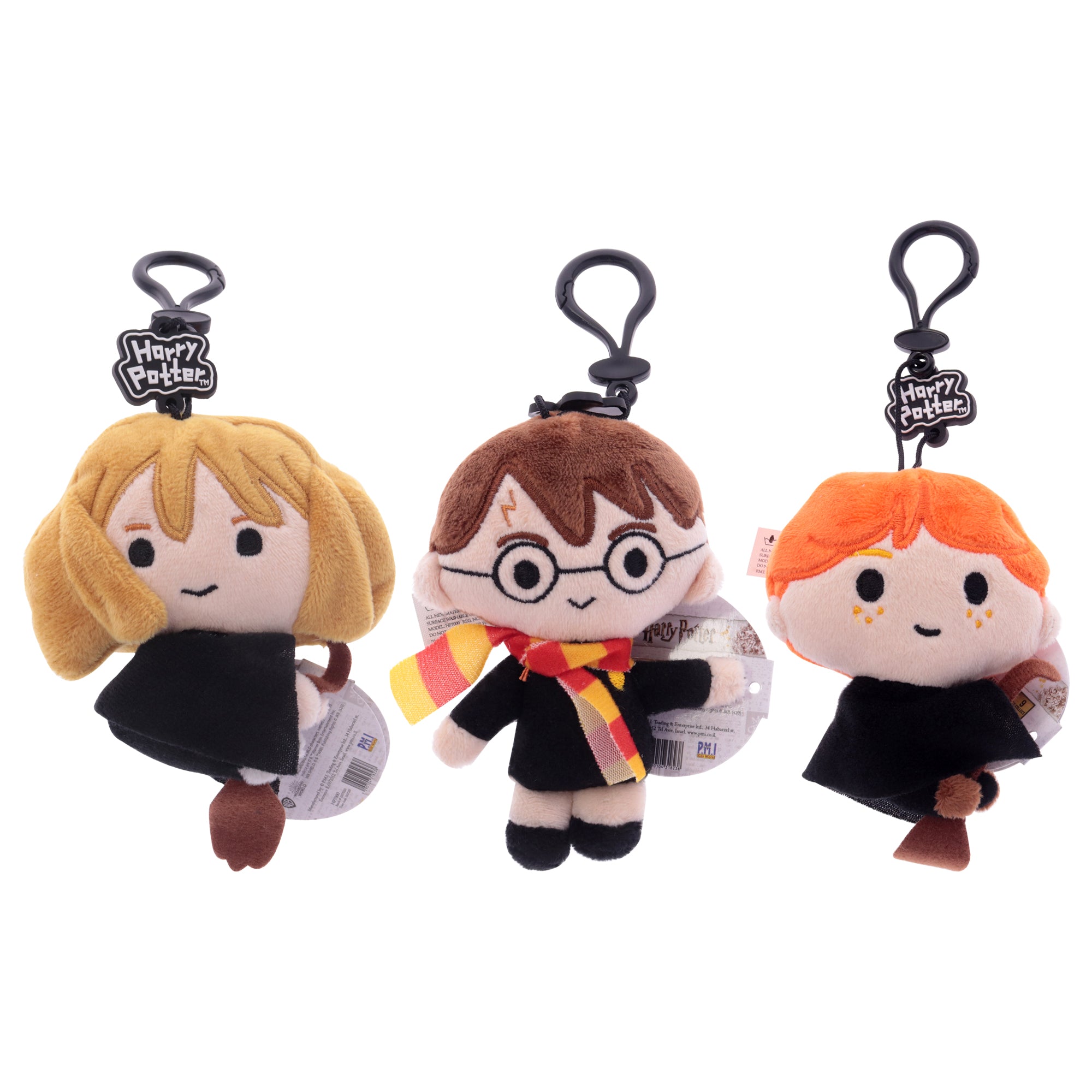 Harry Potter Plush Keychan - Set A by PMI for Kids - 3 Pc Stampers