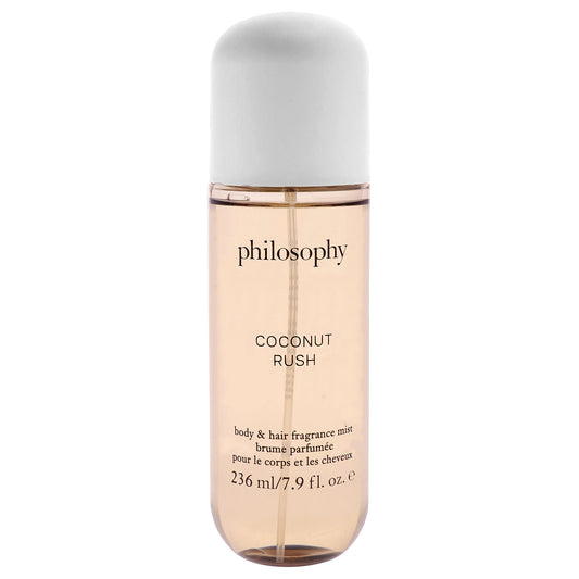 Hair and Body Fragrance Mist - Coconut Rush by Philosophy for Women - 7.9 oz Mist