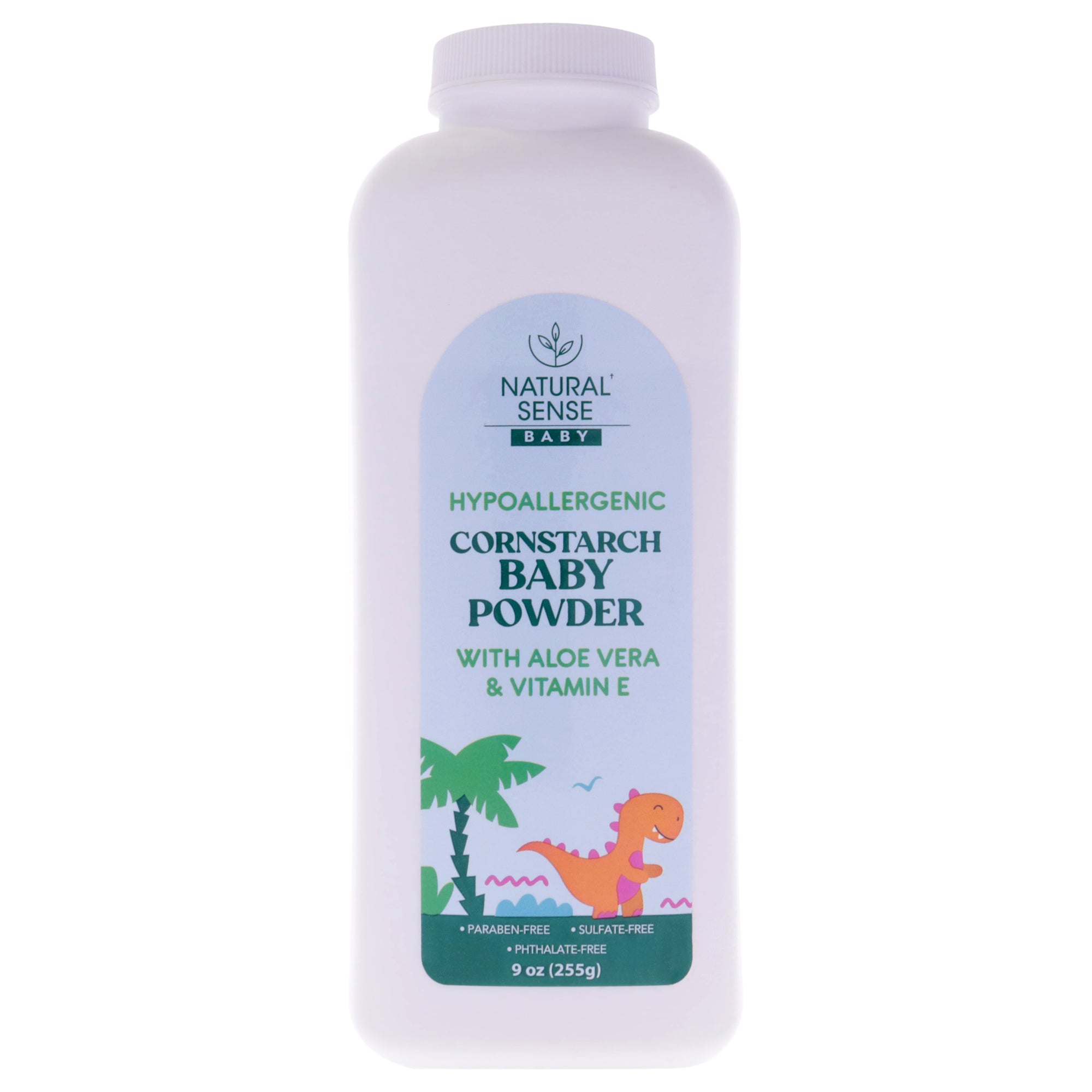 Natural Sense Cornstarch Baby Powder by Dr. Natural for Kids - 9 oz Powder