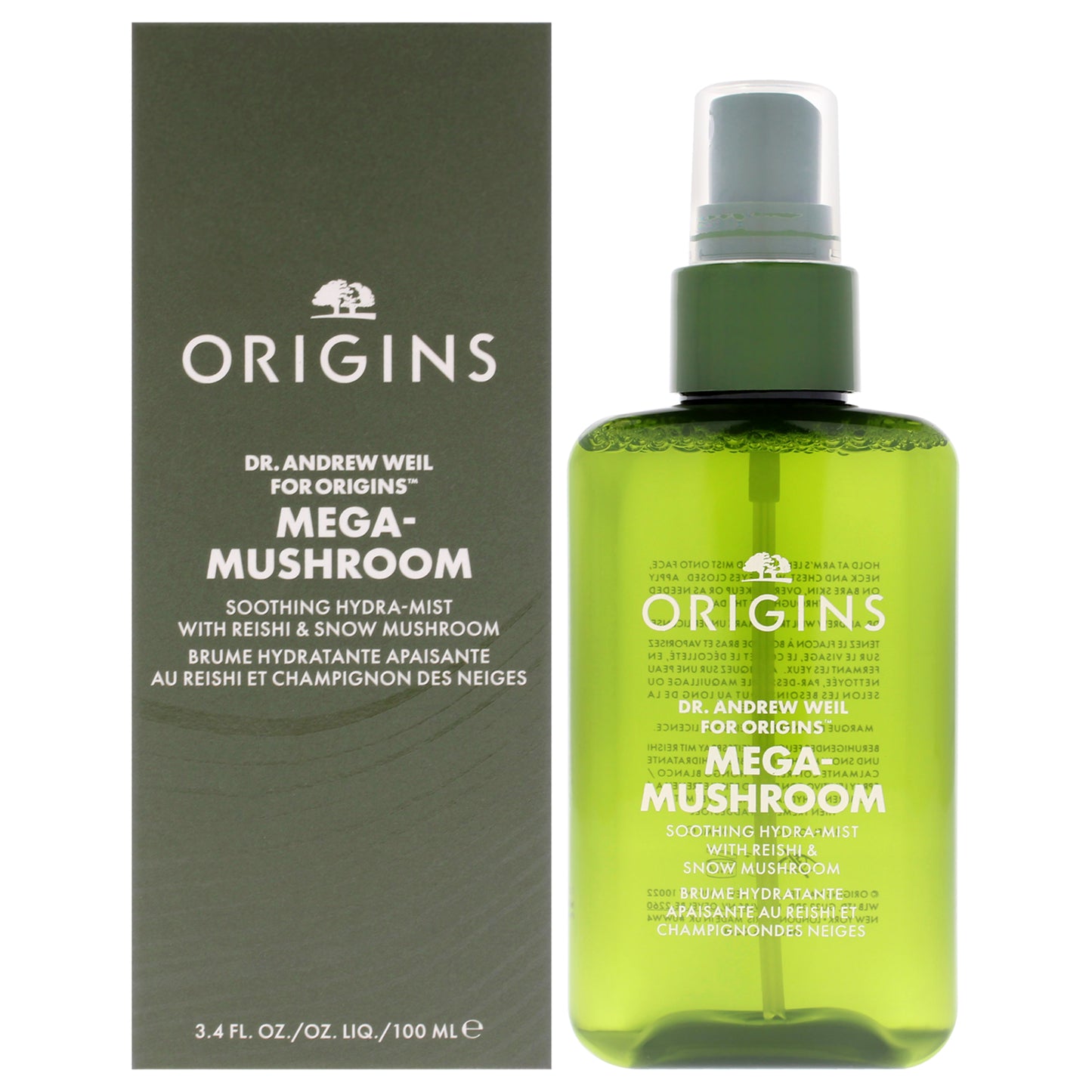 Dr. Weil Mega-Mushroom Soothing Hydra-Mist by Origins for Women - 3.4 oz Mist